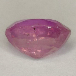 2,19 ct rosafarbener Saphir im Ovalschliff, 8,18 x 6,47 x 4,62 mm