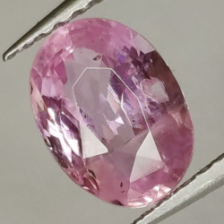 1,53 ct Pink Sapphire oval cut 7,89 x 5,79 x 3,81 mm