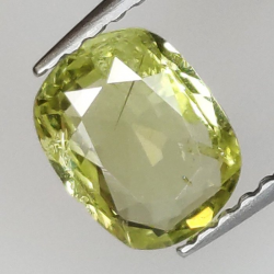 0,94 ct Kissen Saphir gelb 7,18 x 5,62 x 2,65 mm