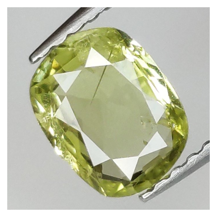0,94 ct Saphir coussin jaune 7,18 x 5,62 x 2,65 mm