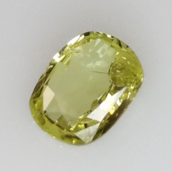0,94 ct Zafiro cojín amarillo 7,18 x 5,62 x 2,65 mm