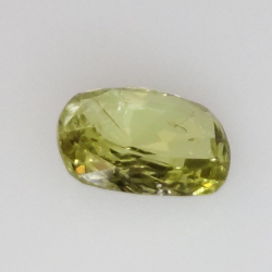 0,94 ct Zaffiro giallo a cuscino 7,18 x 5,62 x 2,65 mm