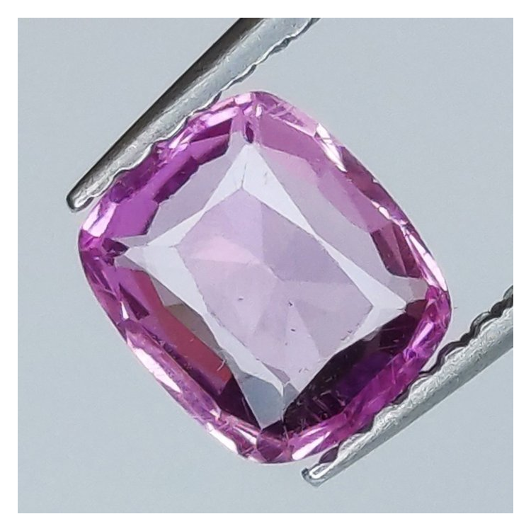 0,93 ct Zafiro cojín rosa 6,22 x 5,64 x 2,36 mm