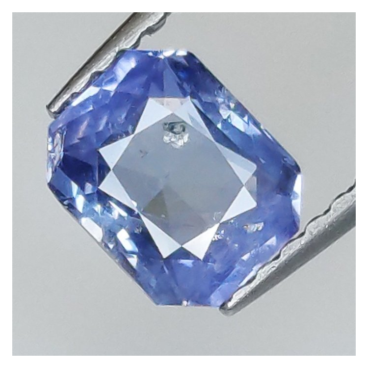 1,05 ct Zafiro blu talla esmeralda 6,41 x 5,11 x 3,25 mm