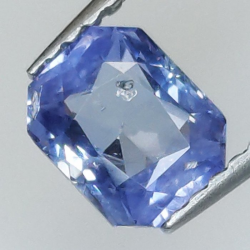 1,05 ct Saphir bleu taille émeraude 6,41 x 5,11 x 3,25 m
