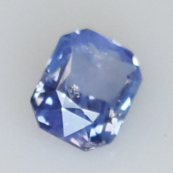 1,05 ct Zafiro azul talla esmeralda 6,41 x 5,11 x 3,25 mm