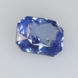 1,05 ct Zafiro azul talla esmeralda 6,41 x 5,11 x 3,25 mm