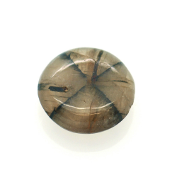2,95ct Quiastolita Talla Cabujón Redondo