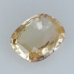 0,99 ct Zafiro Padparadscha cojín 6,80 x 5,64 x 2.26 mm