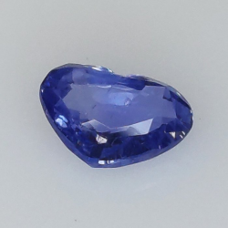 0,99 ct Blauer Saphir im Herzschliff 7,25 x 4,90 x 2,87 mm