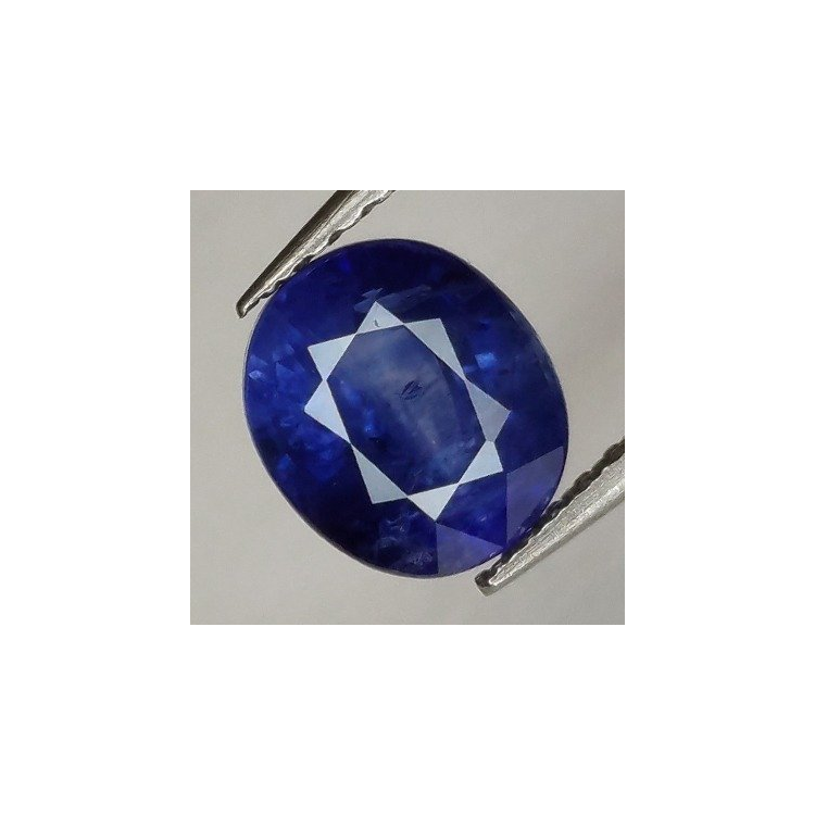 1,81 ct Saphir bleu ovale 7,06 x 6,22 x 4,50 mm