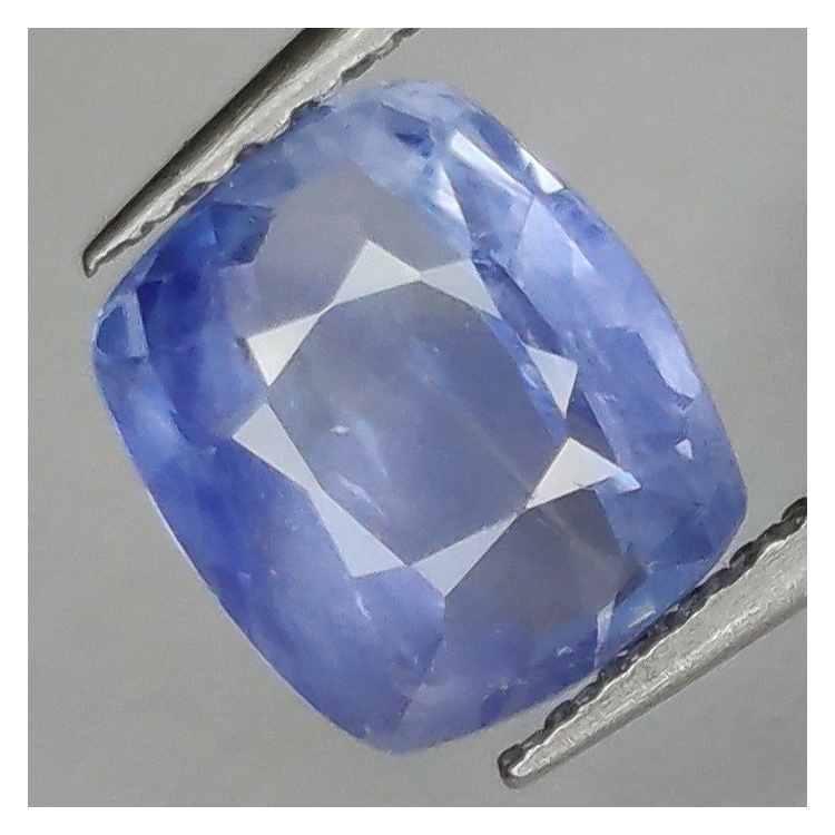 1,81 ct Zafiro cojín azul 7,51 x 6,65 x 3,51 mm