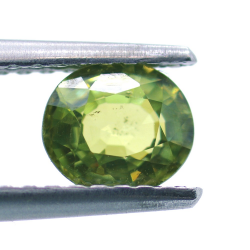 0,69ct Demantoide Talla Ovalada