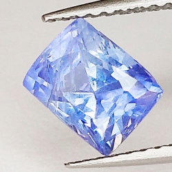 2,00 ct Zaffiro blu a cuscino 7,10 x 5,54 x 4,88 mm