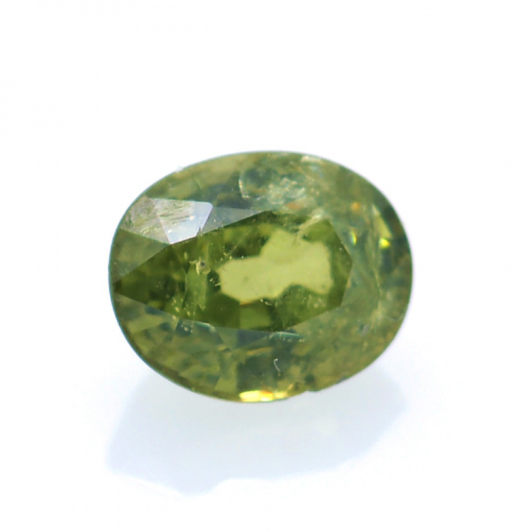 0,73ct Demantoide Talla Ovalada