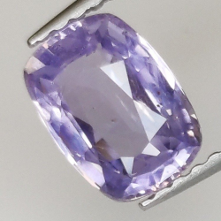 1,26 ct Zaffiro Viola taglio cuscino 7,60 x 5,51 x 3,10 mm