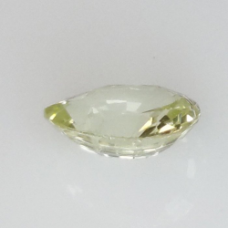 Zaffiro giallo taglio pera di 0,98 carati 6,78 x 5,64 x 3,10 mm