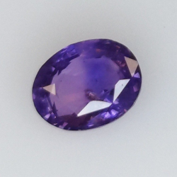 1,12 ct Saphir violet ovale 6,78 x 5,64 x 3,10 mm