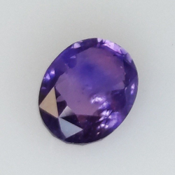 1,12 ct Zaffiro viola ovale 6,78 x 5,64 x 3,10 mm