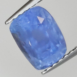 1,97 ct Saphir coussin bleu 7,14 x 5,47 x 5,17 mm
