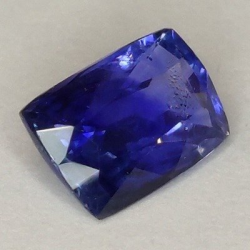 1,22 ct Zaffiro blu a cuscino 7,10 x 4,93 x 3,59 mm