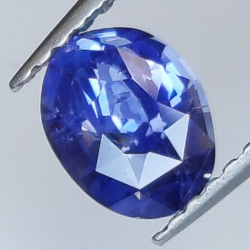 1,05 ct Saphir bleu ovale 6,74 x 5,24 x 3,55 mm
