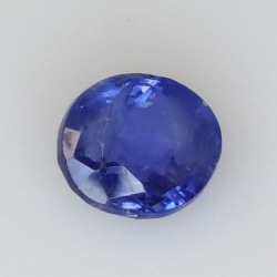 1,84 ct Zafiro Azul oval 7,26 x 6,48 x 3,98 mm