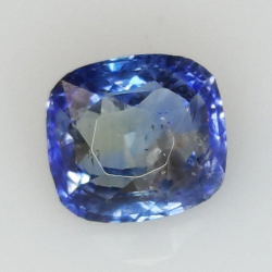 2,01 ct Zafiro cojín azul 7,29 x 6,62 x 4,52 mm
