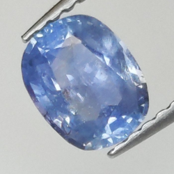 0,93 ct Saphir coussin bleu 6,51 x 5,21 x 3,05 mm