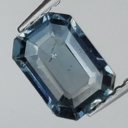 1,00 ct Zafiro sirena talla esmeralda 7,15 x 5,08 x 2,88 mm