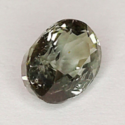Zaffiro partito di 1,28 carati taglio ovale 7,00 x 5,06 x 4,04 mm