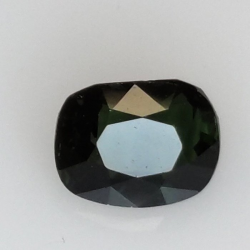 1,05 ct Zafiro verde talla cojin 6,30 x 4,91 x 3,34 mm