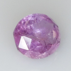 2,96 ct Zafiro rosa talla oval 8,49 x 7,74 x 5,14 mm