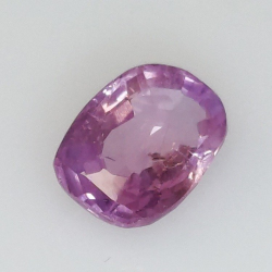1,79 ct Saphir rose taille coussin 8,03 x 6,10 x 3,41 mm
