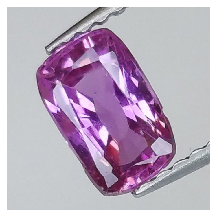 1,09 ct Rosa Saphir im Kissenschliff 6,81 x 4,37 x 3,38 mm