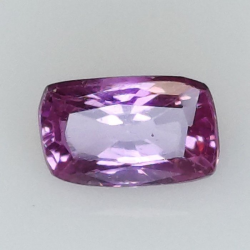 1,09 ct Saphir rose taille coussin 6,81 x 4,37 x 3,38 mm