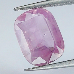 3,15 ct Zafiro rosa talla cojin 9,97 x 7,59 x 4,00 mm