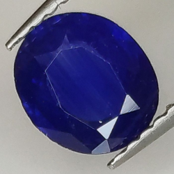 0,93 ct Ovaler Blau Saphir 7,15 x 6,25 x 2,50 mm