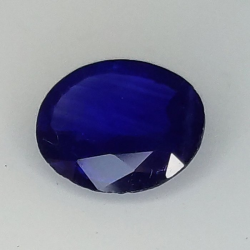 0,93 ct Saphir bleu ovale 7,15 x 6,25 x 2,50 mm