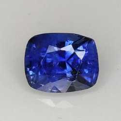 0,80 ct Kissen Saphir blau 5,68 x 4,50 x 3,61 mm
