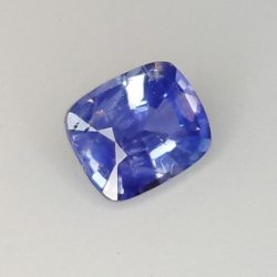0,81 ct Zafiro cojín azul 5,93 x 4,83 x 3,12 mm