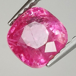 Zaffiro rosa taglio cuscino da 1,26 ct  5,90 x 5,95 x 4,15 mm