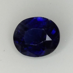 0,92 ct Saphir bleu ovale 6,26 x 5,33 x 3,29 mm