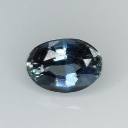 0,87 ct Zaffiro blu ovale 6,48 x 4,82 x 3,37 mm