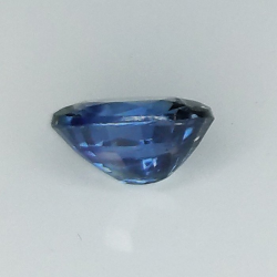 0,87 ct Ovaler Blau Saphir 6,48 x 4,82 x 3,37 mm