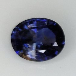 0,86 ct Ovaler Blau Saphir 6,26 x 5,19 x 3,24 mm