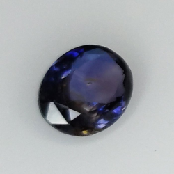 0,86 ct Zafiro Azul oval 6,26 x 5,19 x 3,24 mm