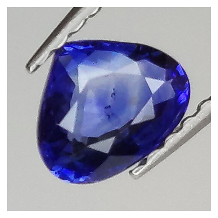 0,65 ct Saphir poire 6,05 x 5,06 x 2,39 mm