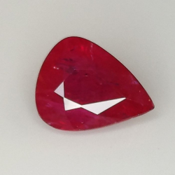 2,06 ct Rubin Birnenschliff 8,89 x 7,05 x 4,41 mm
