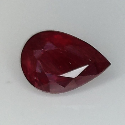 1,07 ct Rubí Talla pera 7,22 x 5,01 x 3,80 mm